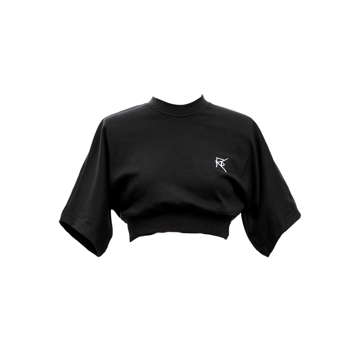SS23 CROPPED T-SHIRT: BLACK