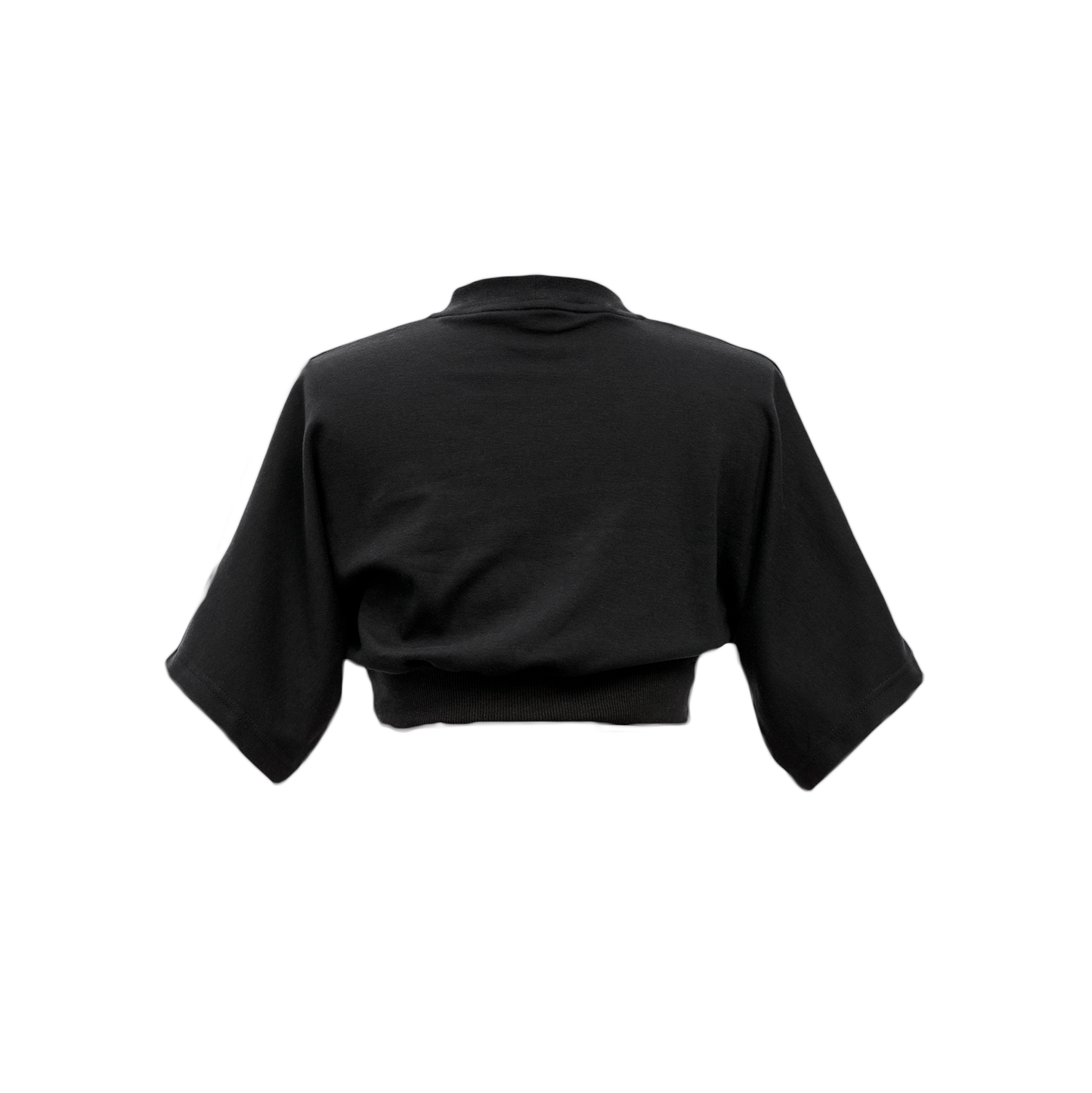 SS23 CROPPED T-SHIRT: BLACK