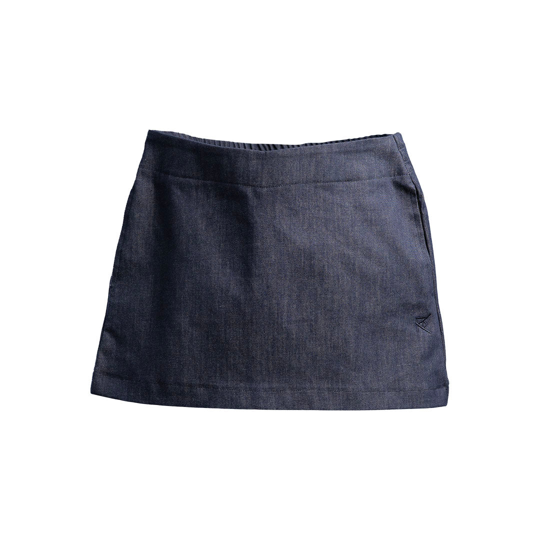 LOUNGE MINI SKIRT [DENIM]