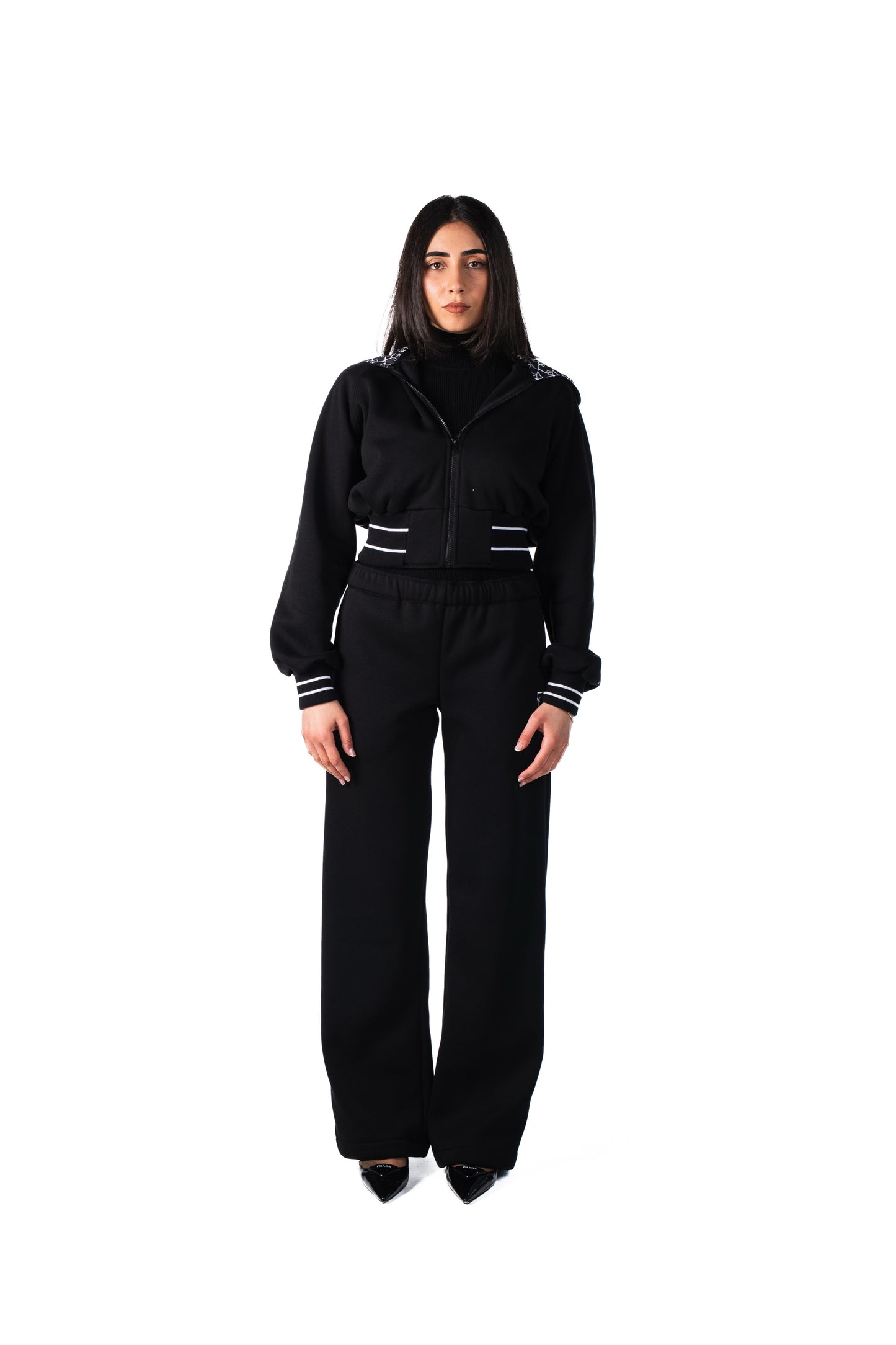 FLEECE LOUNGE PANTS [BLACK]