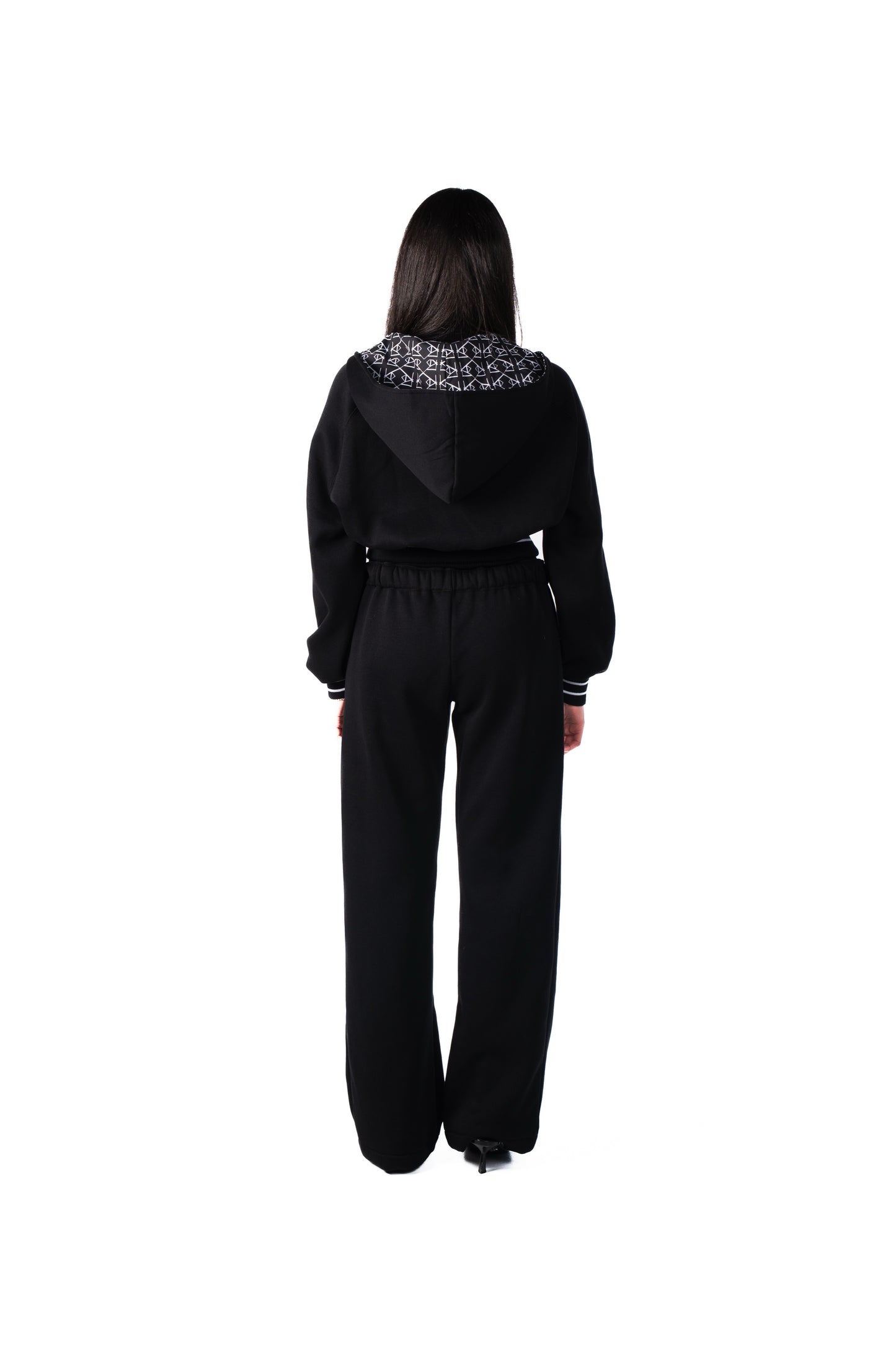 FLEECE LOUNGE PANTS [BLACK]