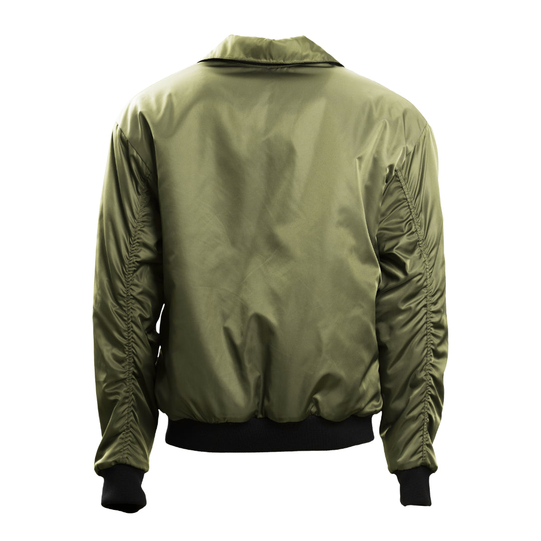 COLLARED REVERSIBLE BOMBER JACKET