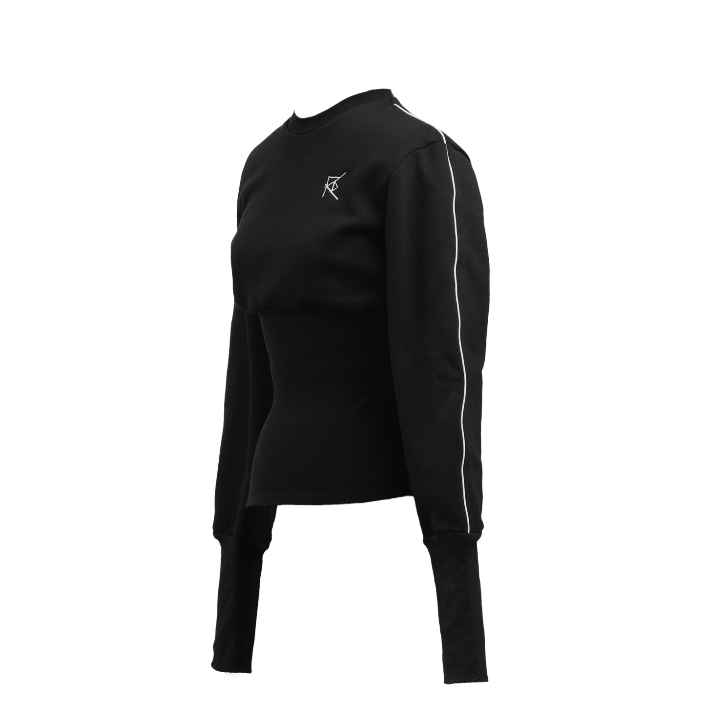 OUTLINED CROPPED CREWNECK