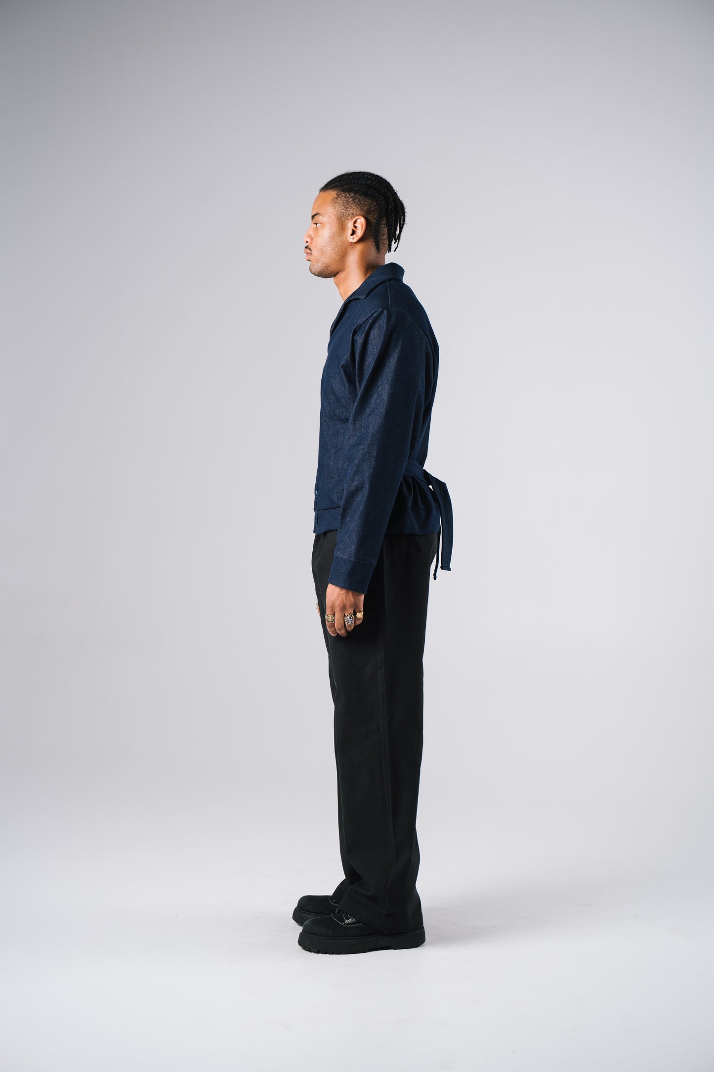 FULL LENGTH SHACKET [DENIM]