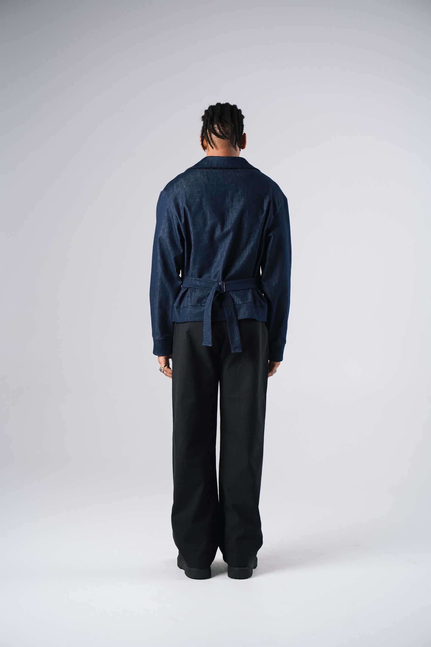 FULL LENGTH SHACKET [DENIM]