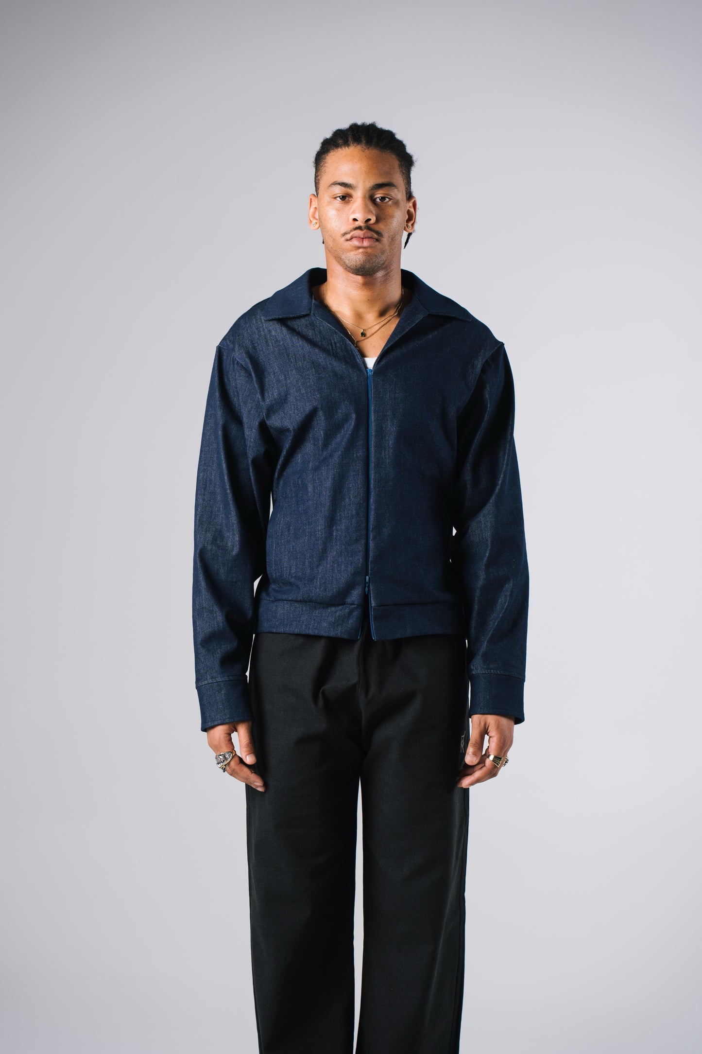 FULL LENGTH SHACKET [DENIM]