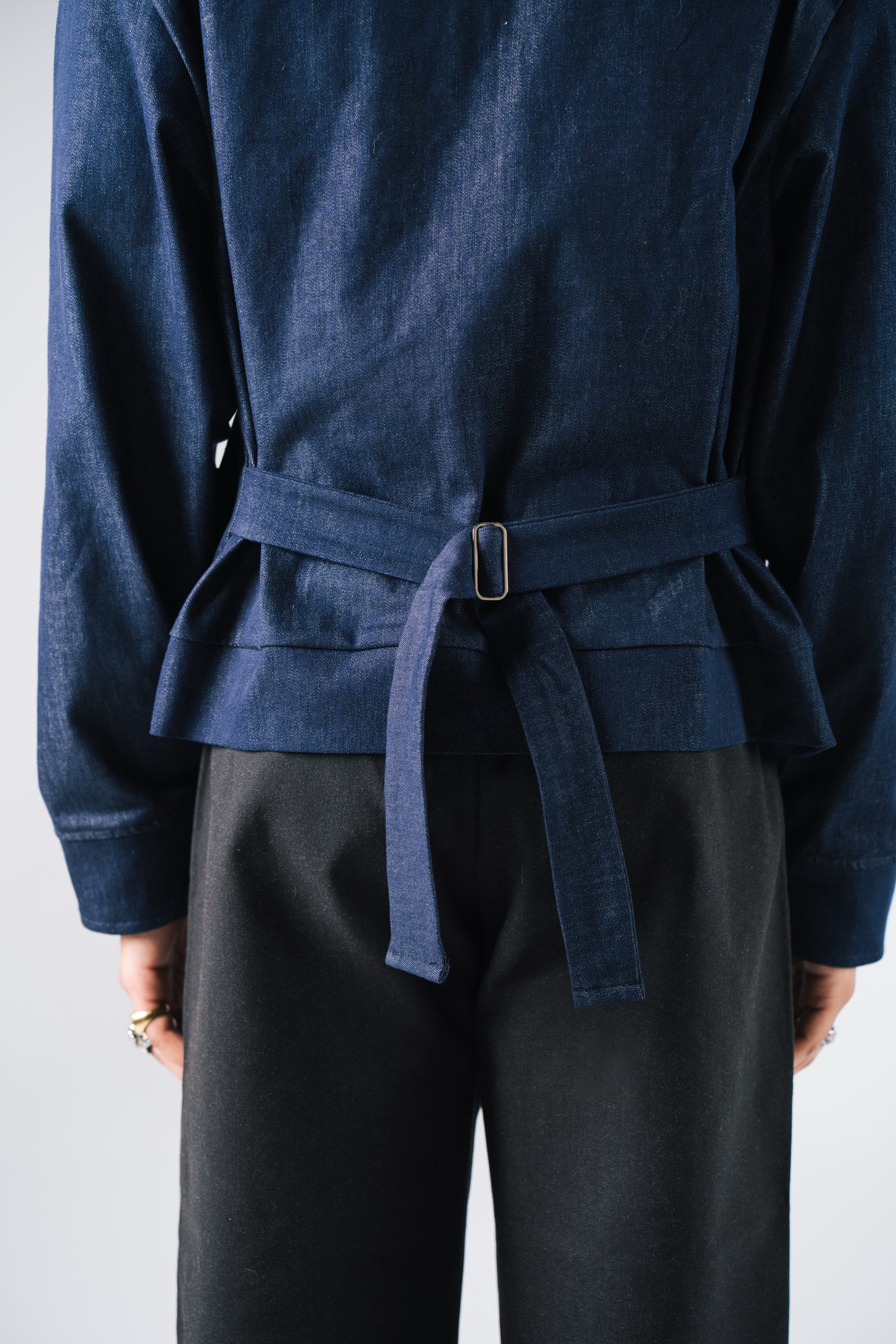 FULL LENGTH SHACKET [DENIM]