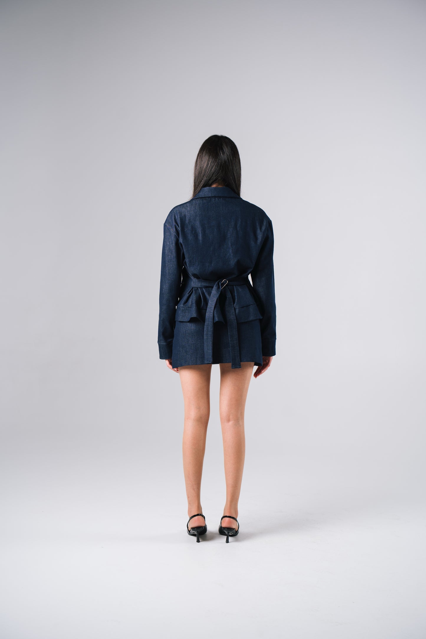 FULL LENGTH SHACKET [DENIM]