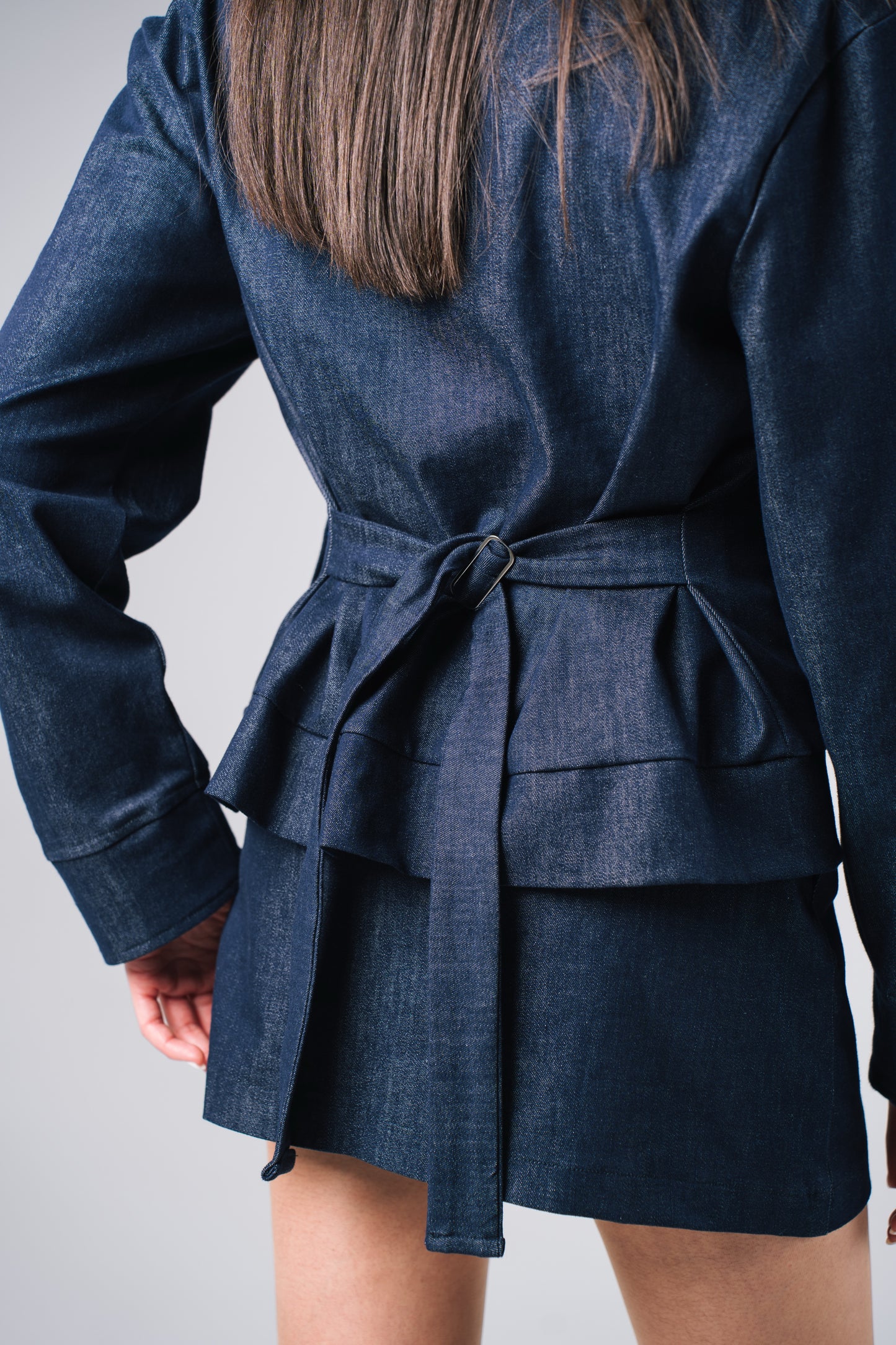 FULL LENGTH SHACKET [DENIM]