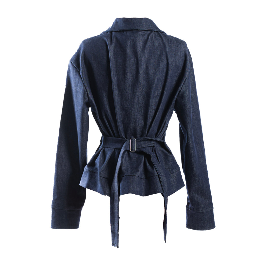 FULL LENGTH SHACKET [DENIM]