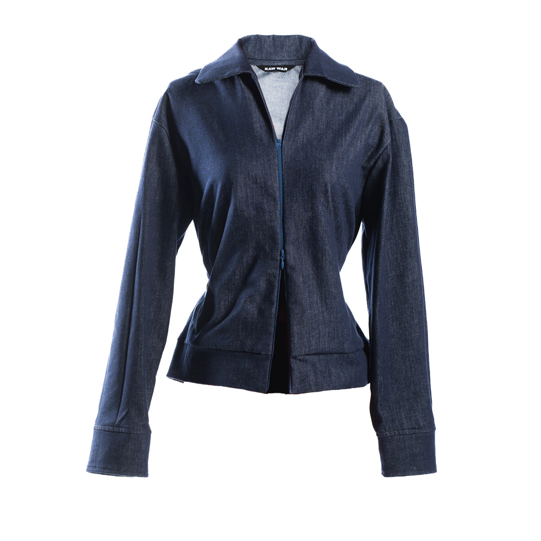 FULL LENGTH SHACKET [DENIM]