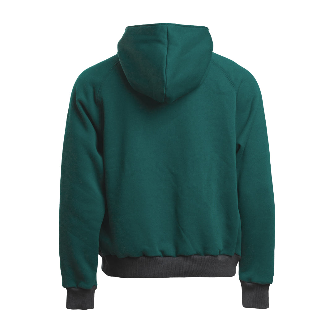 BOTTLE GREEN ANORAK HOODIE
