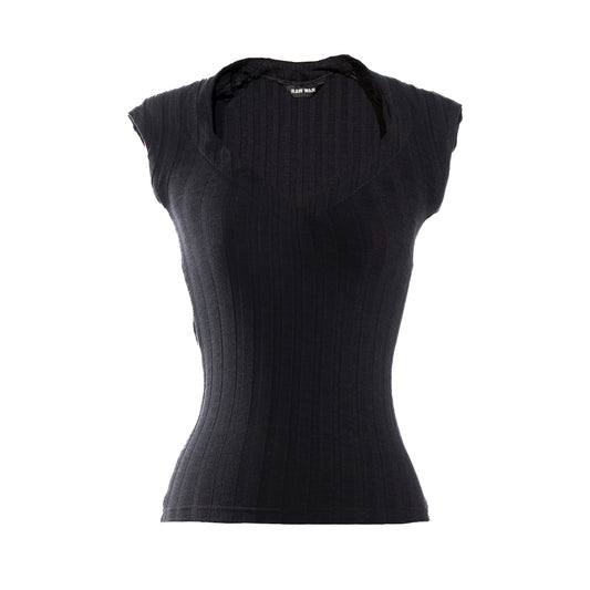 HALTER T-SHIRT [BLACK]