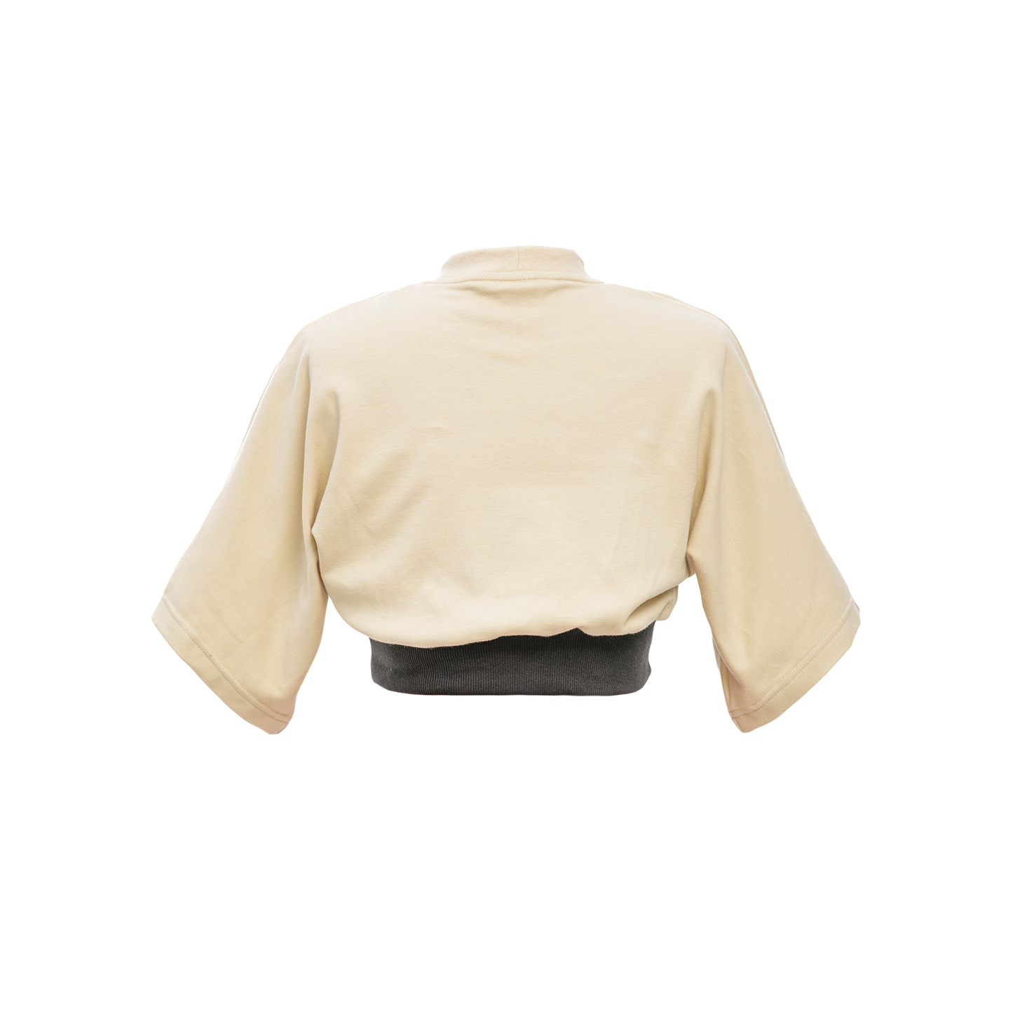 SS23 CROPPED T-SHIRT: BEIGE