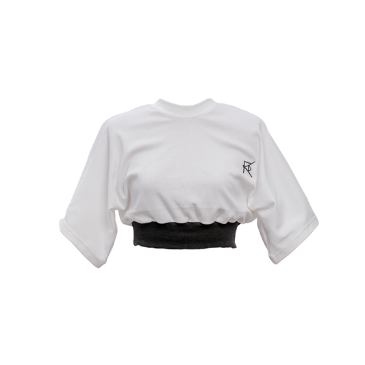 SS23 CROPPED T-SHIRT: WHITE