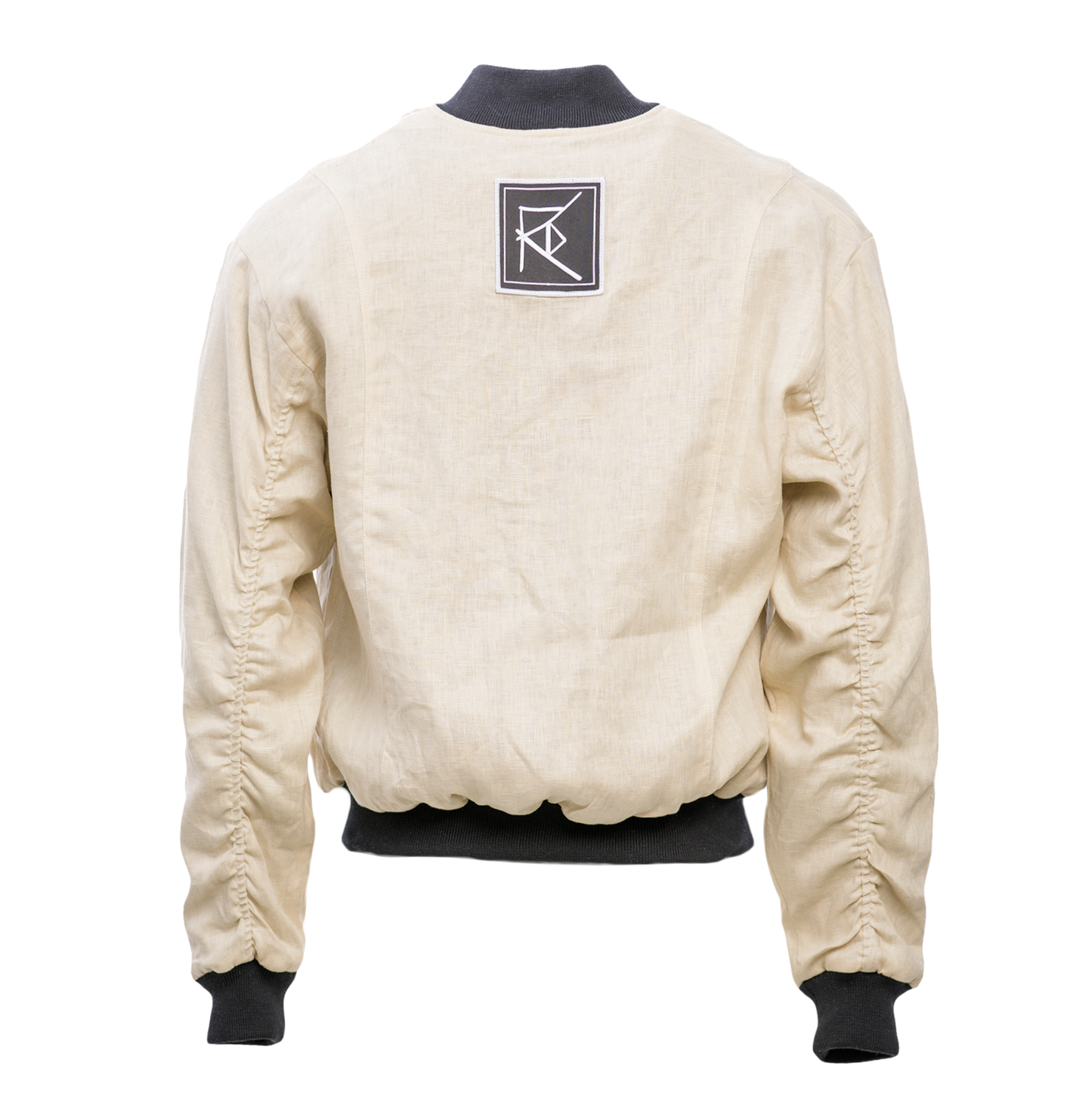 REVERSIBLE LINEN BOMBER JACKET